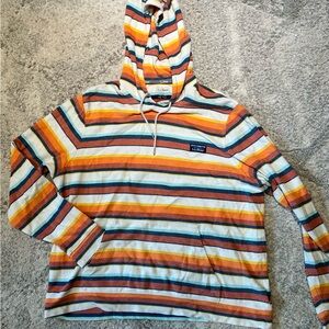 L.L. Bean Men's Colorful Striped Hoodie Sweater XXL TALL
